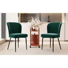 Dining Chairs - Green + Velvet - View 2