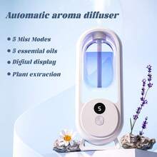 Smart Aromatherapy Machine Air Freshener Purifier Automatic Sprayer Essential Oil Air Freshener Diffuser Living Room Toilet Deodorizer Essential Oils Diffuser USB Multi-Mode LED Digital Display Home Wall Mounted Display Air Freshener Smart Room Fragrance - Aroma Diffuser - View 5