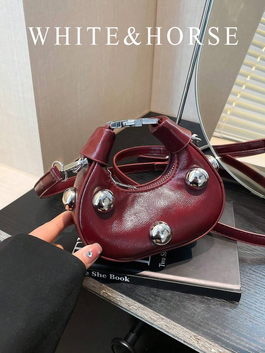 Fashionable Small Tote Bag, Minimalist Chic Design, New Handbag For Women, Solid Color Casual Shoulder Bag