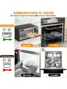 24 piezas Recipientes para almacenamiento de alimentos, 5 tamaños, tapa sellada reutilizable de material PP, cajas con cierre a presión, aptos para frutas, verduras, ensaladas, pasta, carne, bento, almuerzos y talla grande, organizador de refrigerador y cocina, apilables y ahorro de espacio - Ver 10