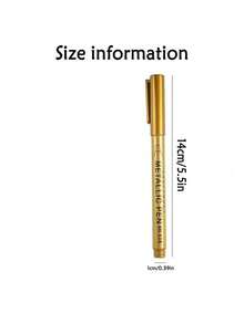 Elegant Gold And Silver Calligraphy Pen - Waterproof Shiny Ink Suitable For Wedding, Birthday, Father's Day Cards, Writing Heartfelt Thank You Letters For Mom, Invitations, Envelopes And DIY Crafts - View 12