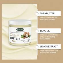 Shea butter moisturizer suitable for facial and body use, long-lasting moisturizing and full body nourishing skincare cream - Hyaluronic Acid - Ver 6