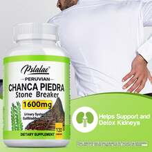 PSLALAE Chanca Piedra - Kidney Cleanse, Detoxifies, Removes Impurities, Support Kidney And Urinary Tract Health, Gallbladder Supplement - 120pcs - Ba chai - Lựa chọn tốt nhất - Xem 4
