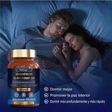 GWYNNE Elfleaf 12 In 1 Magnesio Complex 120 Cápsulas|citrato De Magnesio Polvo,glicinato De Magnesio,gluconato De Magnesio Y Óxido De Magnesio Y Más| / Magnesio Chelate-1500mg Magnesium - 120 unidades - Ver 6