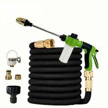 New Car Wash Water Gun Irrigation Flexible Expandable Magic Hose Garden Pipe With Spray Gun High Pressure Car Wash Cleaning Tool - A - View 13