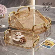 1pc Oval Pet Treat Fruit Platter, Suitable For Home Kitchen Fruit Platters, Restaurant Tables, And Ramadan Use - Grey - View 16