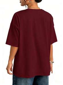 Kawaii Poison Potion Tee, Witchy T-Shirt, Anime Inspired Apothecary Diaries T-Shirt, Anime Lover Gift - 酒紅色 - 查看 2