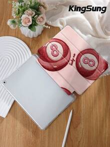 Kingsung Ốp bảo vệ máy tính bảng họa tiết quả bi bida đỏ may mắn, phù hợp với các dòng máy 9.7/10.2/10.5/10.9/12.9 inch, Pro 11 inch, thế hệ thứ 10, Galaxy Tab S6 Lite 10.4 inch, Kindle Paperwhite thế hệ thứ 12 2024, Kindle (thế hệ thứ 11) 2022, Kobo Clara Color, cung cấp khả năng chống sốc mềm mại, hỗ trợ chế độ ngủ/thức thông minh. - Nhiều màu - Xem 3