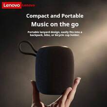 Altavoz Bluetooth portátil Lenovo SC3306 recargable por USB resistente al agua pequeño altavoz de audio para exteriores con larga duración de batería TWS Usic altavoz inalámbrico original para reproducción en interiores baño balcón /exteriores, canto, música, llamadas, transmisión en vivo y juegos - Ver 9