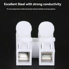 25pcs/50pcs Multi-Size Options, Quick Connector, Push-Type Connector, 2-Pin Flame Retardant LED Light Connector, CH-2, CH-3 Quick Wiring Terminal, 2-Position Press-Type Wire Clamp Terminal, Lamp Self-Locking Terminal Connector, Wiring Tool - 25 Pcs - View 8