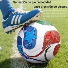 Bol de fútbol resistente y de alta elasticidad, especial para partidos de entrenamiento juvenil - Multicolor - Ver 4