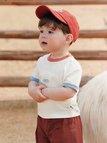 mini bala 棉质网眼儿童T恤，透气速干轻便夏季上衣，适合婴幼儿穿着，2026款 - 乳白 - 查看 2