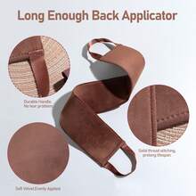 BS-MALL 5-Piece Multifunctional Self-Tanning Full Body Kit, Smooth Texture, Various Styles, Seamless Self-Tanning Application, Face, Body & Full Body Tanning Lotion With Applicator Gloves - Brown - View 4