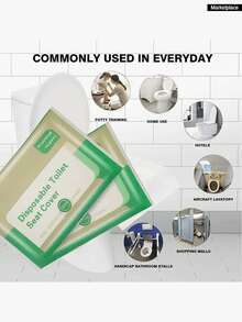 100/5 miếng bọc bồn cầu chống thấm nước dùng một lần, đóng gói riêng lẻ, thích hợp cho du lịch, nhà vệ sinh công cộng, văn phòng, khách sạn. - Nhiều màu - Xem 7