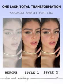 GROINNEYA 20对装两种款式混合装假睫毛，仿貂毛材质，蓬松纤长，浓密柔软，适合日常约会、外出和派对等场合。 - 查看 3