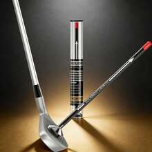 Golf Magnetic Alignment Rods,Golf Club Alignment Sticks,Magnetic Swing Training Aid Accessories Visualize Calibrate ,Hit The Target With The Correct Golf Swing,Golf Present - 黑色 - 查看 2