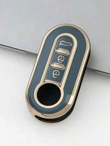 1pc Soft TPU Car Key Fob Cover/Protector Case, Suitable For Fiat 500, Peugeot, Buick, Iveco, Olsen Car Key Remote Control Shell, Anti-Drop, Anti-Dust, Elegant High-End Key Holder, Also Suitable For Women Gifts For Mother, Father, Graduation, And Teacher - one-size - View 9