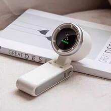 Ventilador de mano mini, ventilador de turbina de alta velocidad con pantalla, ventilador de cuello portátil, se puede colocar en la bolsa o el bolsillo, ventilador mini ligero con batería de 800mAh - Tipo A - Ver 6