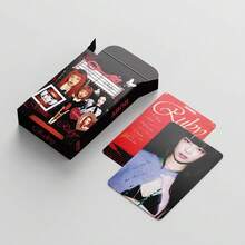 55張 JENNIE RUBY Lomo卡，K-POP Lomo卡與明信片，55件周邊支持卡與貼紙，HD雙面粉絲卡，粉絲周邊收藏品，生日與節日禮物首選 - 彩色 - 查看 3