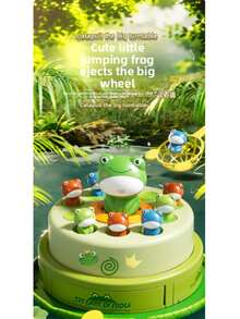 1 Set Electric Bouncing Ball Board Game, Cute And Challenging, A Multi-Player Launching Spinner Tabletop Game With Storage. Develops Children's Hand-Eye Coordination, Suitable For Kids 3 Years And Above, Perfect For Parent-Child Interaction, Indoor Leisure, And Family Parties. - View 7