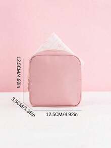 Minimalist Bag, Sanitary Pad Bag, Menstrual Bag, Tampon Bag, Sanitary Pad Storage Bag, Girls Tampon Storage Bag, Ladies Cosmetic Bag, Coin Purse, Makeup Bag, Tampon Storage Bag, Underwear Storage Bag, Tampon Storage Bag, Menstrual Cup Storage Bag, Reusable, Waterproof, Travel, Dorm, Home, Bathroom Storage Bag, Back To School Supplies, Travel Essentials, Cosmetic Bag, Holiday Essential, Cosmetic Bag, Cosmetic Storage Bag, Cosmetic Storage Bag, Holiday Winter Cosmetic Storage Bag, Cosmetic Storage - 粉色 - 查看 3