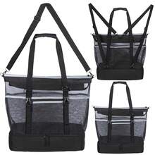 Mesh Beach Bag With Cooler Large Travel Family Vacation Essentials Pool Swimming Zipper Pocket Durable 9 Pockets - 彩色 - 查看 1