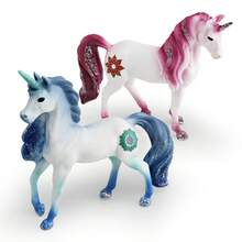 1PC Realistic Western Mythological Creature Unicorn Model, European Legend Elf Horse Figurine, Holiday Gift, Children's Gift Decor - Multicolor - View 4