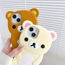 1 Latest 3D Cute Bear Phone Case, Soft And Skin-Friendly, Suitable As A Gift For Men And Women During Holidays, High-Quality, Fully Protective And Anti-Drop, Compatible With Apple 11/12/13/14/15/16.Holiday AccessoriesFashion Phone Cases.Anti-Scratch For Men/Women Accsesories.Precise Cutouts Novelty Cases.17 Case.17 Pro Case.Anti-Fall Shock-Proof Durable - màu trắng nhạt - Xem 8
