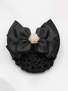 1pc Korean Style Pearl Hair Net, Professional Hair Accessory Suitable For Bank Tellers, Flight Attendants, Nurses, Hotel Staff And Other Hairstyling Tools,Summer,Holiday,Travel,Festival,Party - Multicolor - View 10