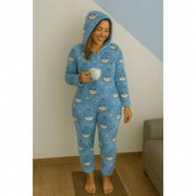 Adult Fleece Hooded Winter  With Long Sleeves, Warm - Nhiều màu - Xem 7