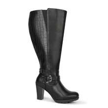 Botas y botines de ajuste ancho para mujer - Negro - Ver 5