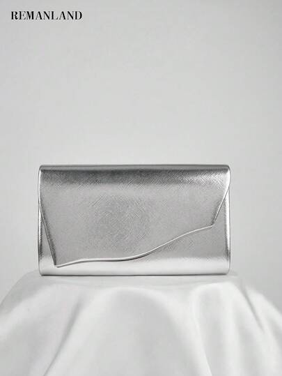 REMANLAND 这款欧美时尚简约的PU材质晚宴手拿包配有肩带，是女士的理想之选。它完美适用于派对、婚礼、舞会、晚宴、宴会、新娘送礼会和毕业典礼等场合。这款手拿包可与节日派对礼服、晚礼服、亮片裙、新年服装、舞会礼服和舞会配饰完美搭配，也是新娘派对的必备单品。