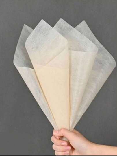 38 piezas/Paquete Papel de envoltura para ramos de flores de unicolor estilo coreano, material de papel de alta calidad, adecuado para embalaje floral de lujo, aplicable para graduación, Día del Padre, Día de la Madre, Año Nuevo, Día de San Valentín y otras ocasiones