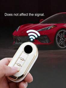 1pc Soft TPU Car Key Fob Cover/Protector Case, Suitable For Fiat 500, Peugeot, Buick, Iveco, Olsen Car Key Remote Control Shell, Anti-Drop, Anti-Dust, Elegant High-End Key Holder, Also Suitable For Women Gifts For Mother, Father, Graduation, And Teacher - one-size - View 13