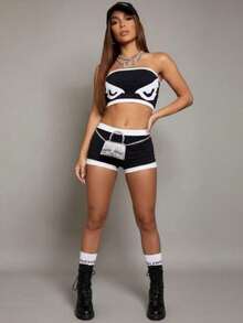 Bad Boy  Outfit From The 2000s, For Clubbing, Funk Parties. - Black - View 1