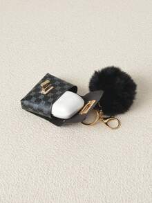 1pc Classic Retro Polka Dot Pattern Mini Pouch Keychain Earphone Case Keyring Holder Charm Fashion Accessory For Daily Use Cute Girly Stuff Kawaii Vacation Essentials Bag Accessories - Multicolor - View 7