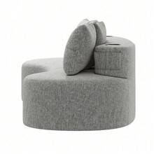 Sofas & Couches - Light Gray + Linen + Foam + 4 Seat - View 10