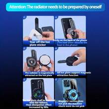 Iron Phone Cooling Pad, Non-Magnetic Cooling Sticker, Cooling Mat, Phone Cooling Accessory, Keeps Performance With Cooling Accessory, Suitable For Magnetic Or Clip-On Cooler - Multicolor - View 9