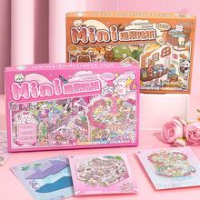 这款盒装迷你场景贴纸套装是一款3D立体风景贴纸礼盒。精美的套装包含20张背景卡、20张预裁贴纸和20个独特的迷你场景，旨在激发您的创造力，带来无穷乐趣。打造您专属的奇幻微缩世界！ - 均碼 - 查看 10