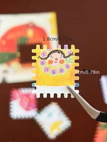 1 dụng cụ đóng dấu, đục lỗ sổ kế hoạch, dụng cụ tạo dấu thủ công sáng tạo phù hợp cho sổ lưu niệm, đồ thủ công DIY, làm thiệp, sổ kế hoạch và nghệ thuật giấy. - A - Xem 6