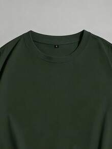 [Men's Plus Size Derivative]Men's Fashion Printed Loose Short Sleeve T-Shirt|Exquisite Design|Essential Summer|Easy To Style, Show Your Style, This Fit Is Plus Size. Size Details Are In The Main Image. Please Be Sure To Check The Size Before Ordering To Avoid Fit Issues - Green - View 4