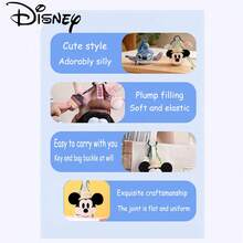 Disney 迪士尼官方授权米奇、米妮、唐老鸭和高飞毛绒背包挂件/钥匙扣，可爱毛绒配饰，节日和生日礼物 - 彩色 - 查看 13