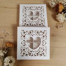 White Heart-Shaped Hollow Candy Box With 16-Compartment Square Window Design, Suitable For Chocolate, Rose Flower Box, Soap Box, Premium Gift Dessert Box, Handmade Pastry Box, Ideal For Birthday Party, Wedding, Engagement, 1st Birthday Celebration, Mother's Day And Other Occasions - Multicolor - View 6