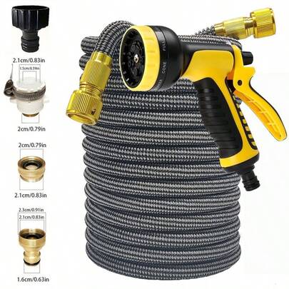2026 Expandable Magic Hose, High-Pressure Car Wash, 7Water Spraying Functions, Water Gun, Home Garden Watering Hose Garden Hose