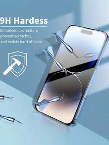 Tempered Glass Screen Protector SDRD 5 In 1 [4 Screen Glasses + 1 Lens Glass] For IPhone 17 17 Pro 17 Pro Max 17 Air 16 15promax 15 15pro14/14 Pro / 14 13 11 12 Pro Max Mini 14 Plus 13 ProMax 14ProMax 13Pro Max Transparent Screen Glass + Double Layer Camera Glass Spring Gift Anniversary - Clear 2 - View 12
