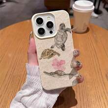 1个TPU软蕾丝海龟图案手机壳，兼容 17 Pro Max/17/16 Pro Max/15/13/12/11、S20 FE/A15/S24/A55、Note 11/12/13 Pro，全包防震保护套，国际版，非国内版 - 白色 - 查看 4