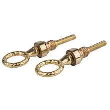 Swing Cheval Mirror Mounting Support Set Include Rings Friction Washers Threaded Inserts Two Screws - Adjustable Mirror Mounting Hardware M-5Bflp - Gold - View 5