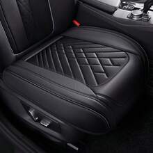 1pc Front Car Seat Cover, Faux Leather Protective Cover, Waterproof Non-Slip Pad, Wrap Around The Bottom, Suitable For Most Vehicles - Multicolor - View 3