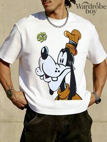 Disney Printed T-Shirt,Disney Golf Print Short-Sleeve T-Shirt, Unisex,High-Quality Pure Cotton T-Shirt,Suitable For All Seasons, Comfortable And Breathable| Exquisite Design | The Best Choice For Giving Gifts - 白色 - 查看 2