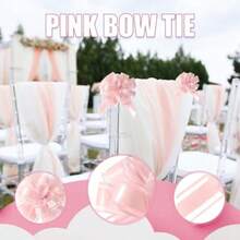 12 PCS Pink Bows For Gift Wrapping Big Bow For Present Large Bow For Present And Hampers Large Pull Ribbon Bows Suitable Flower Baskets Presents Boxes And Car Decorations Drr - As Pic - View 3